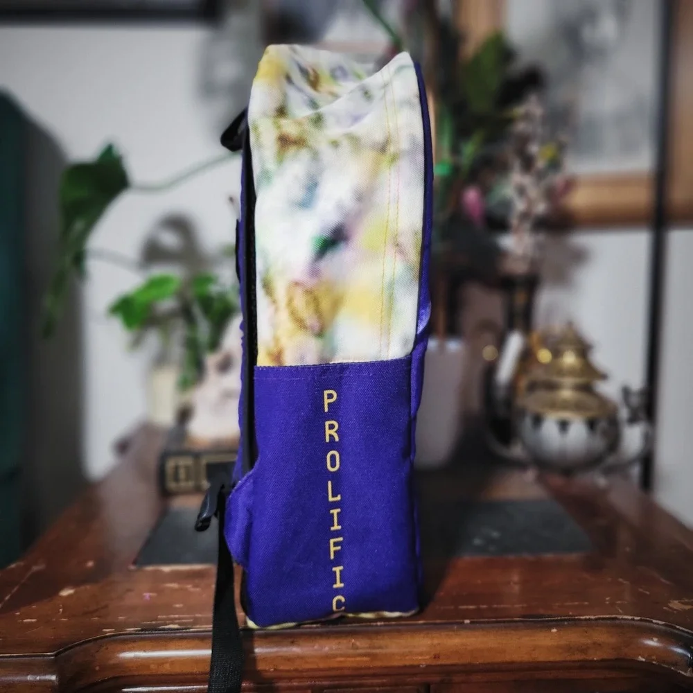 Nipsey Hussle Backpack Prolific Portrait Blue Graphic Bookbag Marathon Continues
